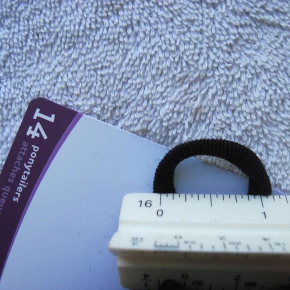 14 Goody Ouchless Black Gentle Fit Soft Fabric Terry Elastic No Metal Hair Bands - Picture 4 of 5